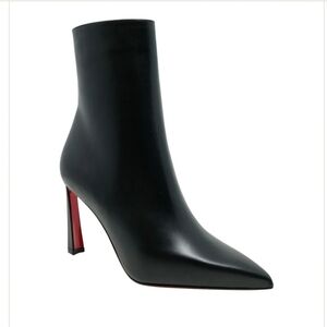 $1,295 Christian Louboutin Condora 85mm Leather Black Ankle Boots EU 37 US 7 NIB